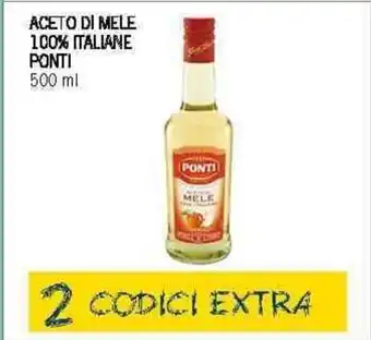 Supermercati Piccolo Ponti Aceto Di Mele 100% Italiane 500 ml offerta