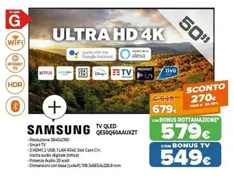 Expert Tv qled qe50q60aauxzt offerta