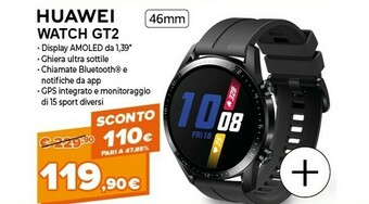 Expert Watch gt 2 3,53 cm (1.39") 46 mm amoled nero gps (satellitare) offerta