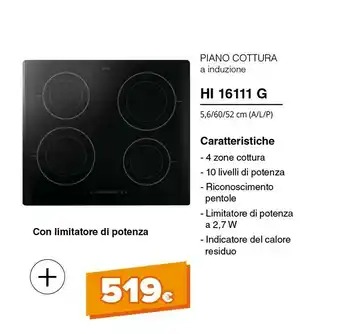 Expert Piano cottura hi 16111 g offerta