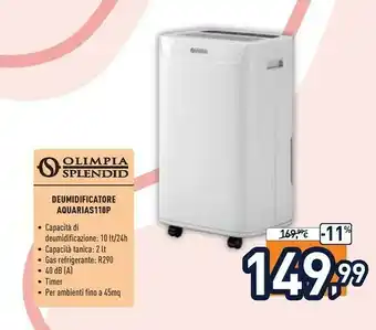 Unieuro Deumidificatore aquarias 110p 10 l offerta