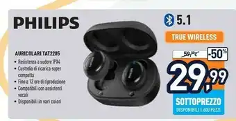 Unieuro 2000 series tat2205bk/00 cuffia e auricolare bluetooth nero offerta