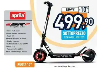 Aprilia monopattino elettrico