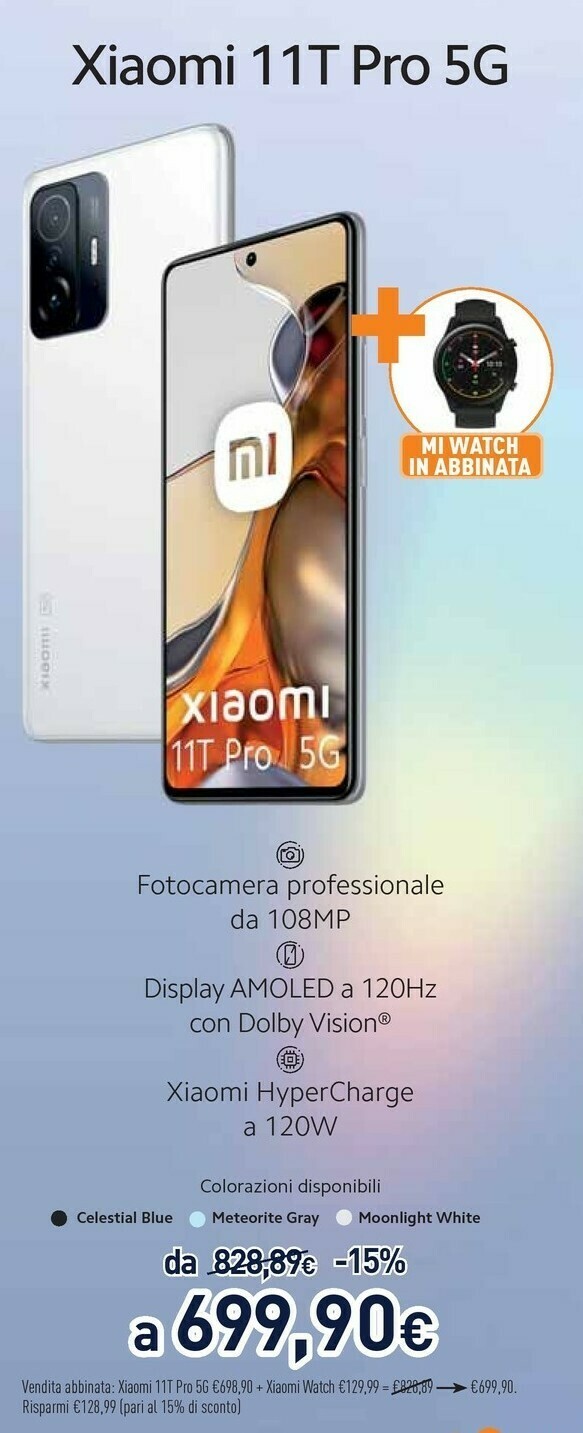 11t pro 5g offerta di Unieuro