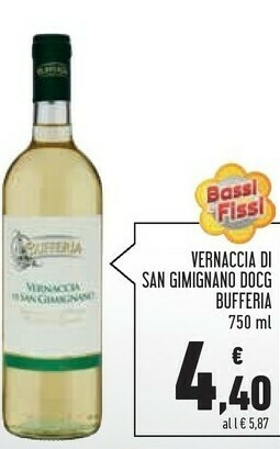 Conad Superstore Vernaccia di san gimignano docg offerta
