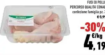 Conad City Fusi di pollo percorso qualita offerta