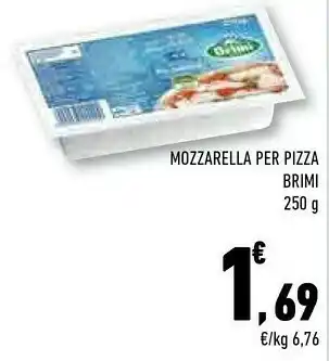 Conad City Brimi - mozzarella per pizza 250 g(ml) offerta