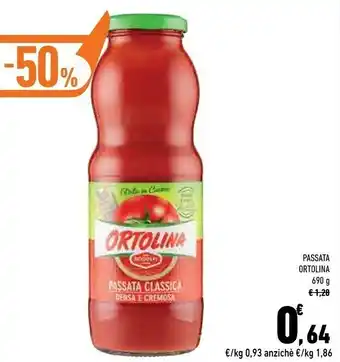 Conad City Rodolfi - ortolina passata di pomodoro 690 g(ml) offerta