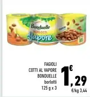 Conad City Fagioli cotti al vapore offerta