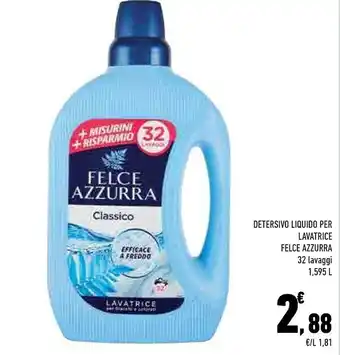 Conad City Detersivo liquido per lavatrice 32 lavaggi offerta