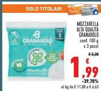 Conad Margherita Mozzarella offerta