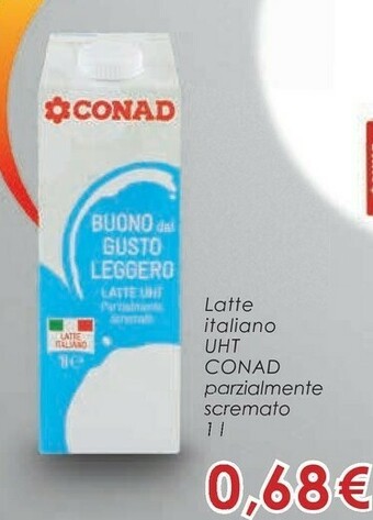 Conad Margherita Latte parzialmente scremato offerta