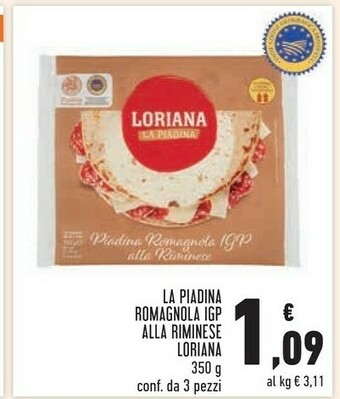 Conad Margherita Piadine offerta