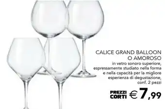 Calice grand balloon o amoroso