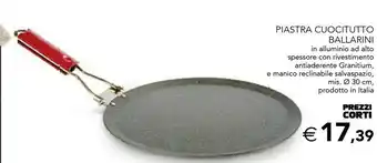 Esselunga Piastra cuocitutto 30 cm offerta