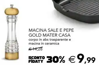 Esselunga Macina sale e pepe gold mater casa offerta