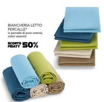 Esselunga Biancheria letto percalle offerta
