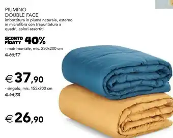 Esselunga Piumino double face offerta