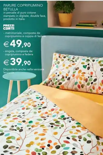 Esselunga Parure copripiumino betulla offerta