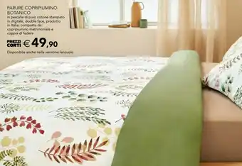 Esselunga Botanico parure copripiumino offerta