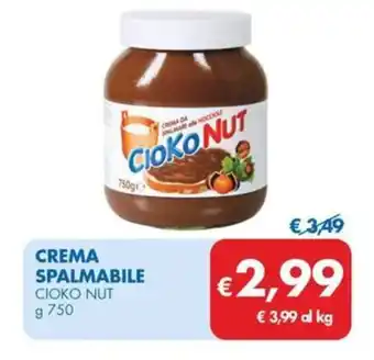 MD Discount CREMA SPALMABILE CIOKO NUT g 750 offerta