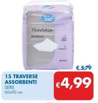 MD Discount 15 TRAVERSE ASSORBENTI SERIL 60x90 cm offerta