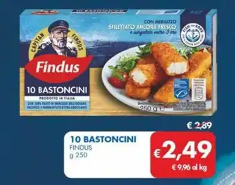 MD Discount 10 BASTONCINI FINDUS g 250 offerta