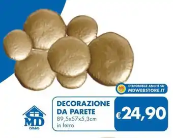 DECORAZIONE DA PARETE 89,5x57x5,3cm in ferro