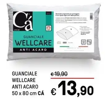 Iper La Grande GUANCIALE WELLCARE ANTI ACARO 50 x 80 cm CÁ offerta