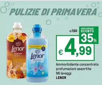 Ammorbidente concentrato profumazioni assortite 86 lavaggi LENOR