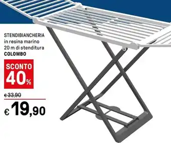 Iper La Grande STENDIBIANCHERIA in resina marino 20 m di stenditura COLOMBO offerta