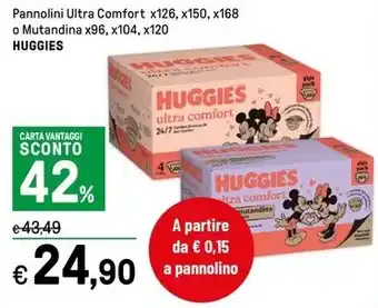 Iper La Grande Pannolini Ultra Comfort x126, x150, x168 o Mutandina x96, x104, x120 HUGGIES offerta