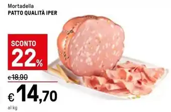 Iper La Grande Mortadella PATTO QUALITÀ IPER offerta