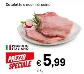 Iper La Grande Cotolette e nodini di suino offerta