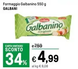 Iper La Grande Formaggio Galbanino 550 g GALBANI offerta