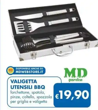 MD Discount VALIGETTA UTENSILI BBQ offerta