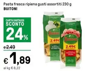 Iper La Grande Pasta fresca ripiena gusti assortiti 230 g BUITONI offerta