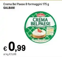 Iper La Grande Crema Bel Paese 8 formaggini 175 g GALBANI offerta