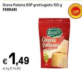Iper La Grande Grana Padano DOP grattugiato 100 g FERRARI offerta