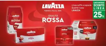 Iper La Grande Linea caffè e capsule Qualità rossa LAVAZZA offerta