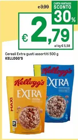 Iper La Grande Cereali Extra gusti assortiti 500 g KELLOGG'S offerta
