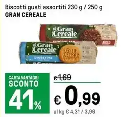 Iper La Grande Biscotti gusti assortiti 230 g / 250 g GRAN CEREALE offerta