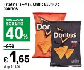 Iper La Grande Patatine Tex-Mex, Chilli o BBQ 140 g DORITOS offerta