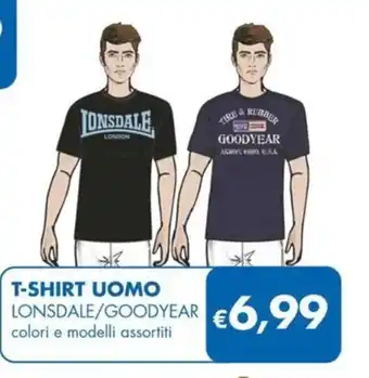 MD Discount T-SHIRT UOMO LONSDALE/GOODYEAR colori e modelli assortiti offerta