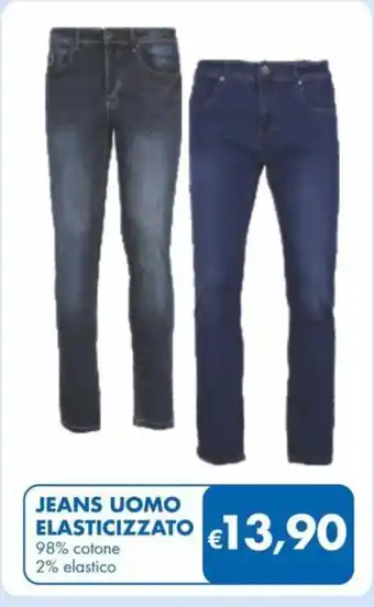 MD Discount JEANS UOMO ELASTICIZZATO 98% cotone 2% elastico offerta