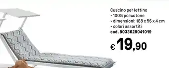 Cuscino per lettino