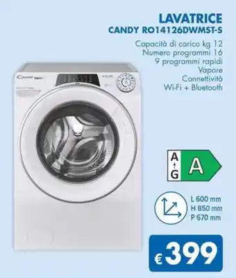 MD Discount LAVATRICE CANDY RO14126DWMST-S offerta