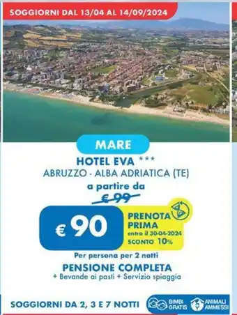 MD Discount HOTEL EVA offerta