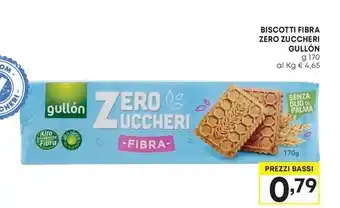 Pam BISCOTTI FIBRA ZERO ZUCCHERI GULLÓN g 100 offerta