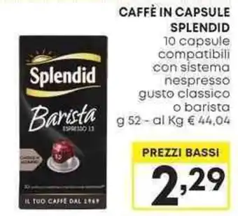 Pam CAFFÈ IN CAPSULE SPLENDID offerta